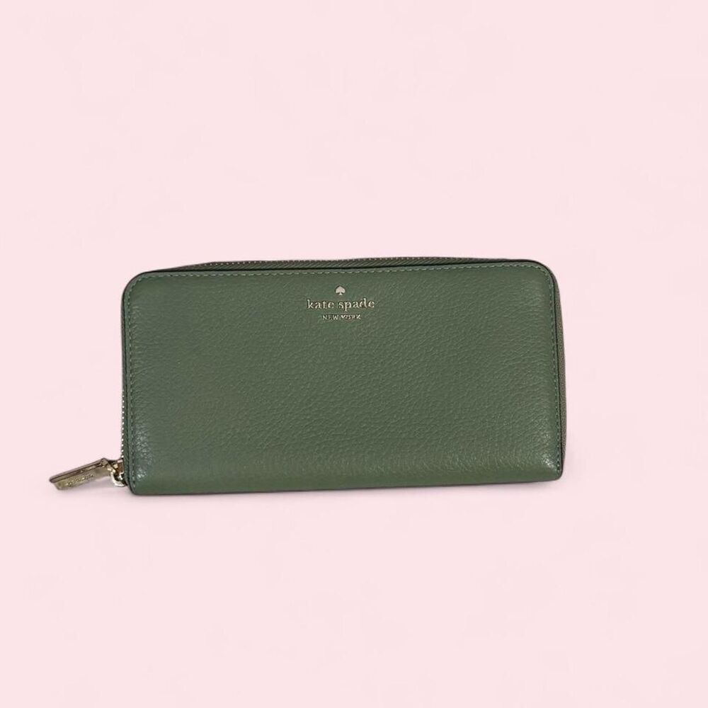 Kate-spade-new-york Women's Green and Khaki Wallet-purses